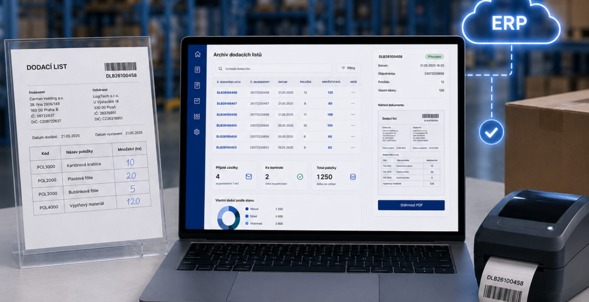 digitalizace dodacích listů accom