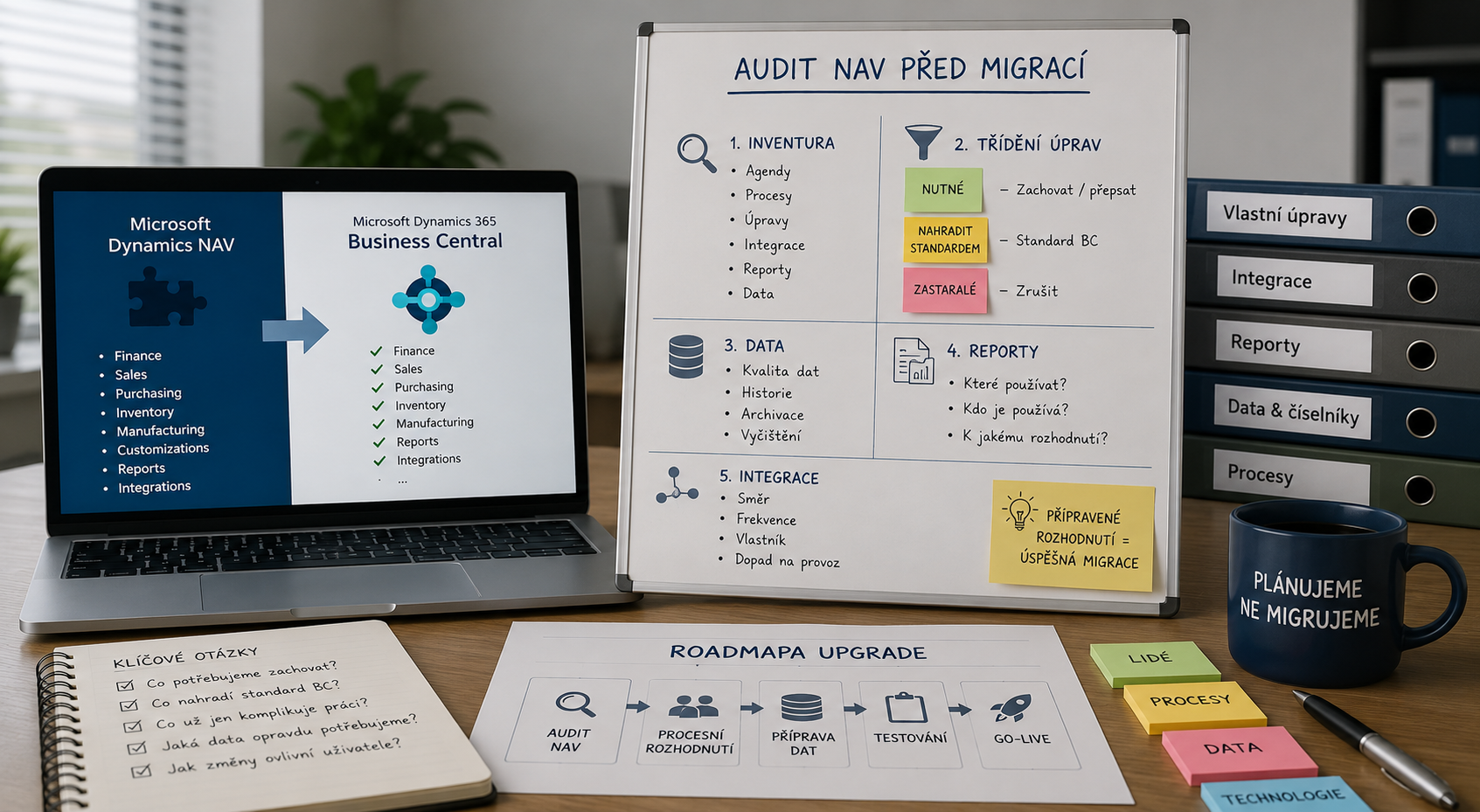Business Central upgrade začíná auditem NAV před migrací